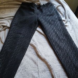 Fendi monogram black Zucca pants